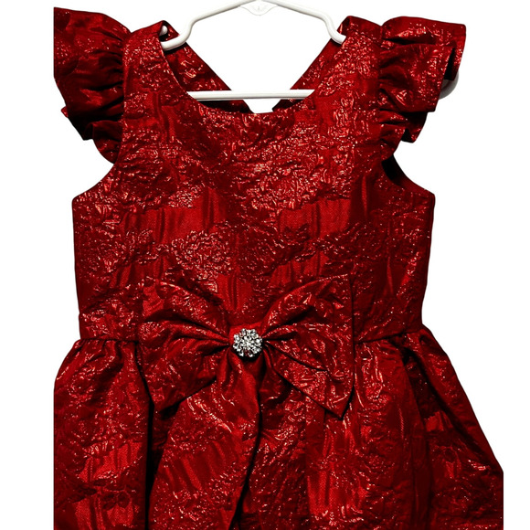 Rare Editions Floral Holiday Dress Size 4T - Picture 3 of 7